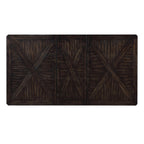 Steve Silver Furniture Ally 5pc Dining Set Charcoal, 60-Inch Table with 18-Inch Extendable Leaf, 4 Upholstered Side Chairs, Rectangular Dining Table, 78 x 42 x 30, Brown