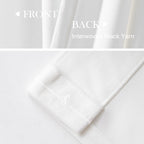 Lazzzy White Velvet Curtains Thermal Insulated Curtains 120 Inch Long Light Filtering Window Drapes For Bedroom Living Room Super Soft Luxury Window Treatment 2 Panels Rod Pocket, W42 X L120