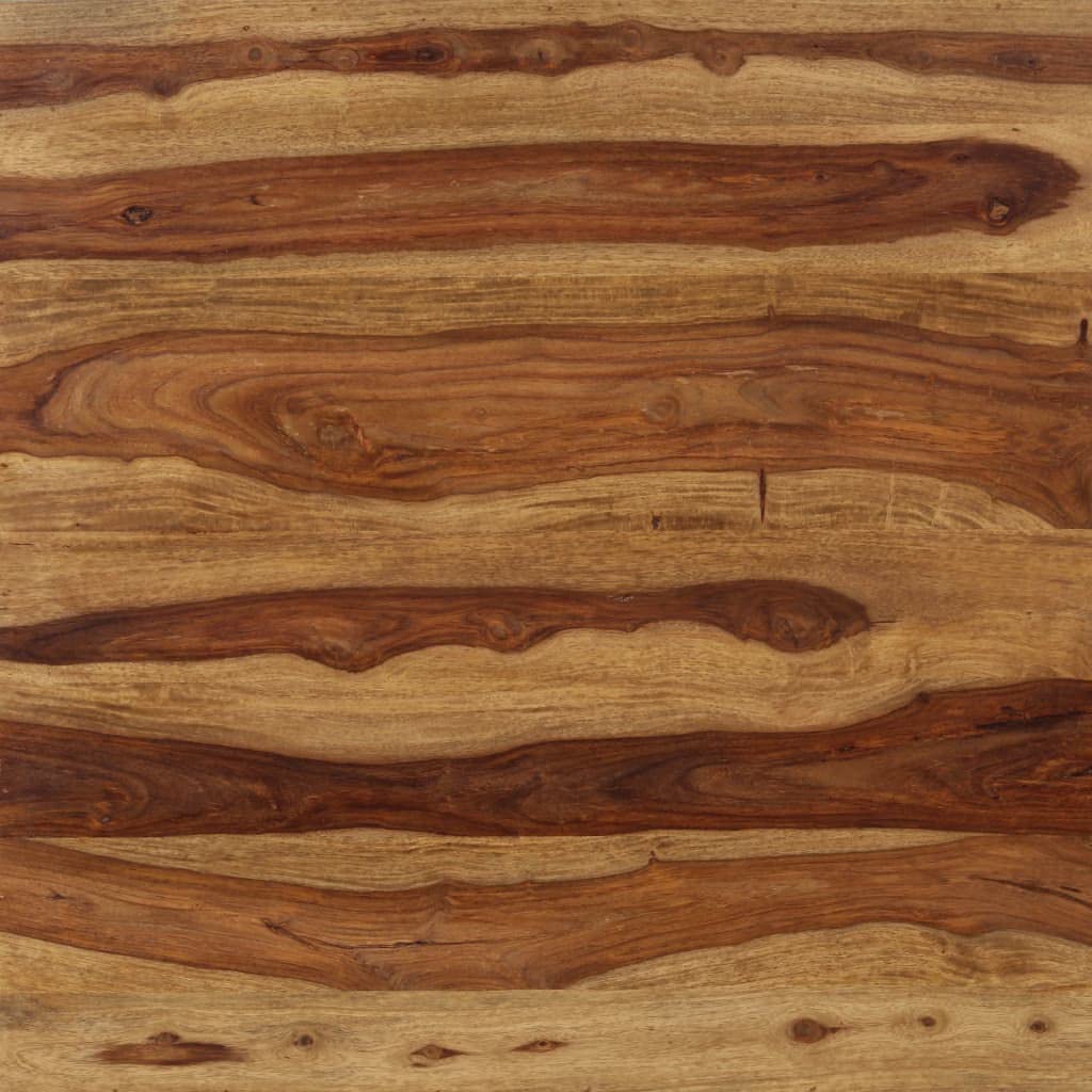 vidaXL Solid Sheesham Wood Dining Table - A Versatile, Rustic Charm Piece with Unique Craftsmanship, Ideal for Dining Room/Kitchen–32.3"x31.5"x29.9"