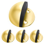 Door Stopper, Floor Door Stop Modern Gold Door Stoppers Sound Dampening Rubber Bumper Adhesive Door Stops No Drilling Doorstop W