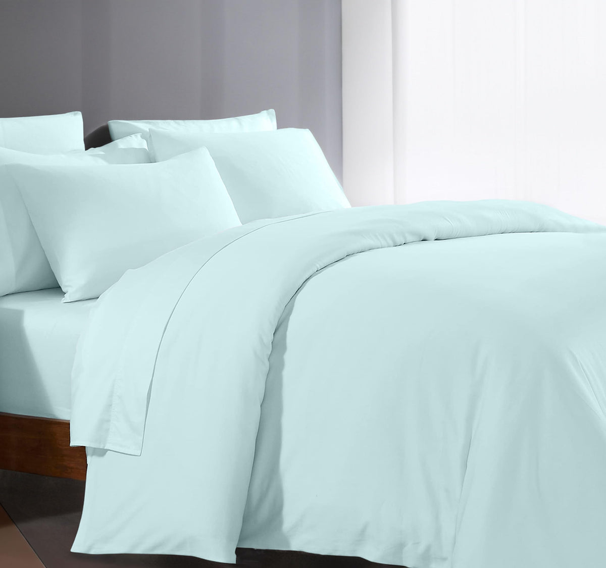 Queen Duvet Cover 1000 Thread Count 100% Egyptian Cotton Long Staple Quilt 1 Duvet Cover 2 Pillow Shams Solid Pattern Silky Soft