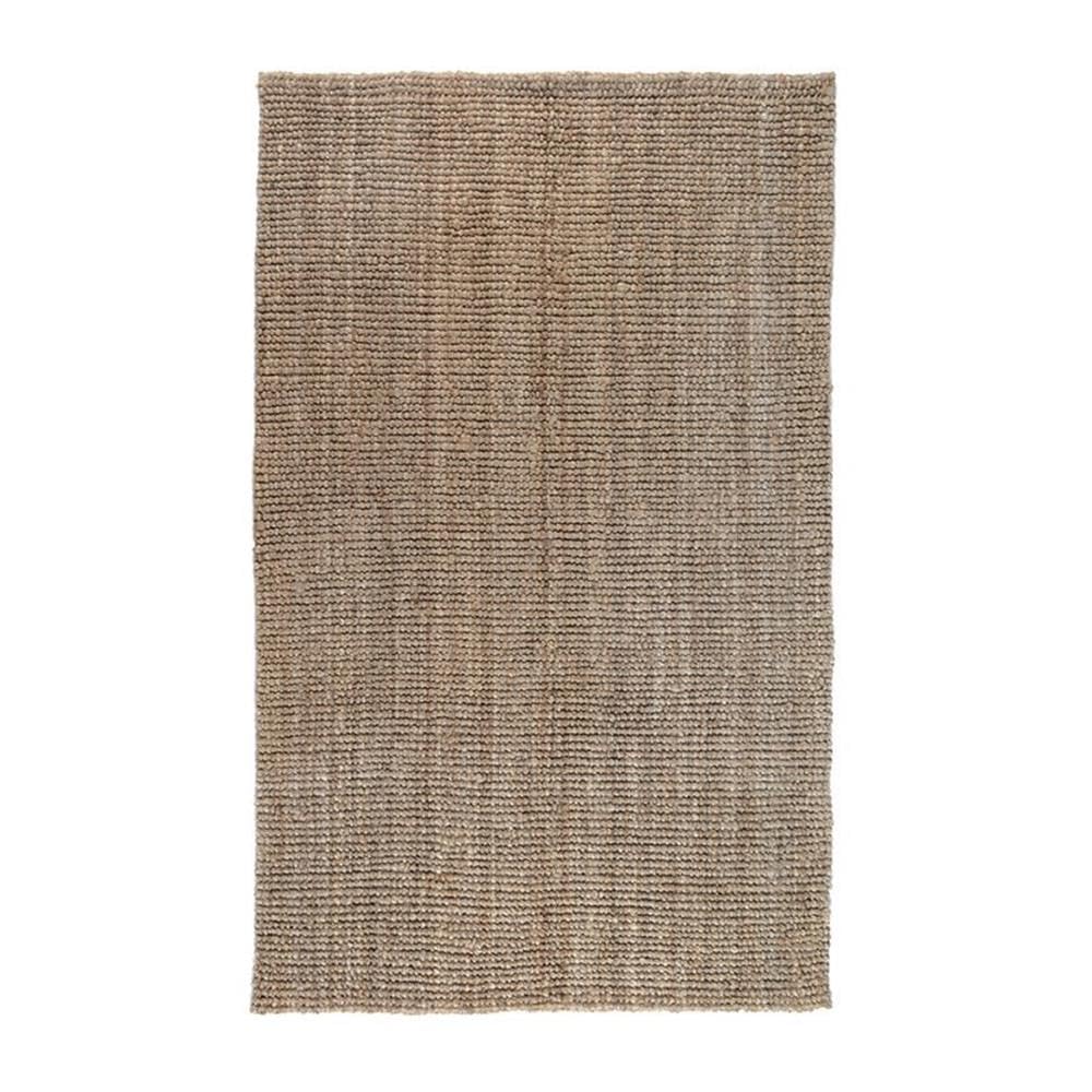 Classic Home Rugs Natural Chunky Loop Handspun Jute 5 By 8-Feet Area Rug