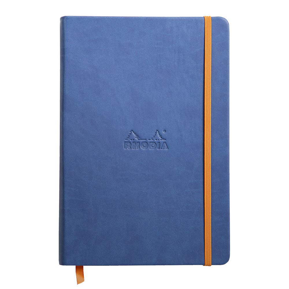 Rhodia Rhodiarama Webnotebook - Lined 96 Sheets - 5 1/2 X 8 1/4 - Sapphire Cover