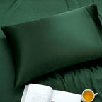 Ersmak Satin Pillowcase Queen Set Of 4, Ultra Soft & Silky Satin Pillow Cases For Hair And Skin, Wrinkle Fade Resistant Pillow C