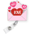 Valentine'S Day Love Letter Badge Reel Retractable | Funny Nurse Gifts Valentines Badge Holder With Alligator Clip & 24    Durab