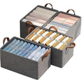 PRISO Organize Cubes For Closet Clothes Baskets For Shirts Pants Jeans Dress Sweaters , Toys, Books, Saree, Storage with Handles