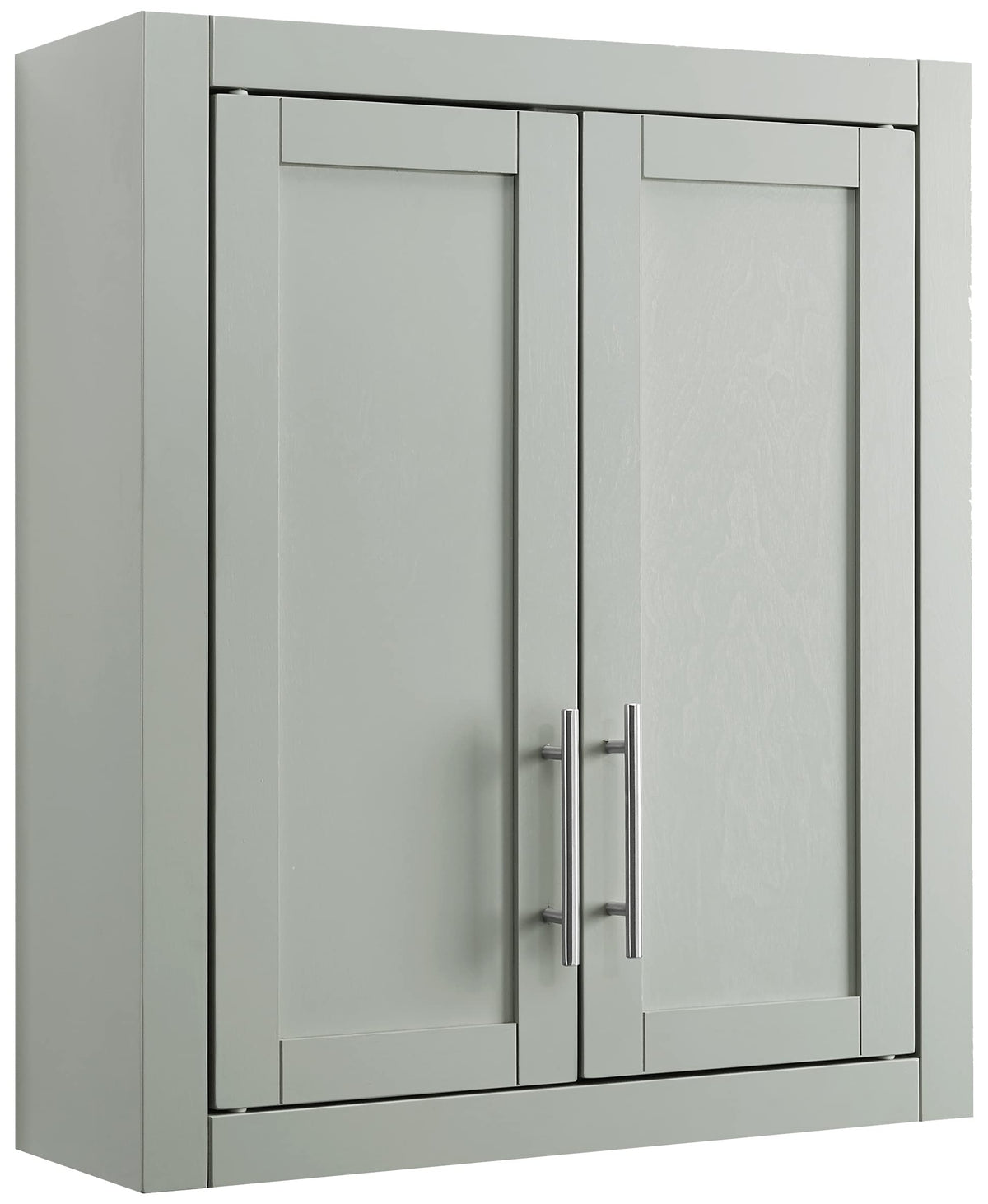 Crosley Furniture Savannah Wall Mounted Bathroom Storage Medicine Cabinet with Shelves, Gray