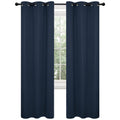 Deconovo Room Darkening Curtains with Grommets Blackout Thermal Insulated Noise Reducing Pair of Shades for Adults Bedroom Kids 