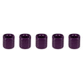 Mega Candles 5 pcs Dark Purple 1/2 Inch Diameter Ceramic Chime Ritual Spell Candle Holders, Great for Casting Chimes, Meditation