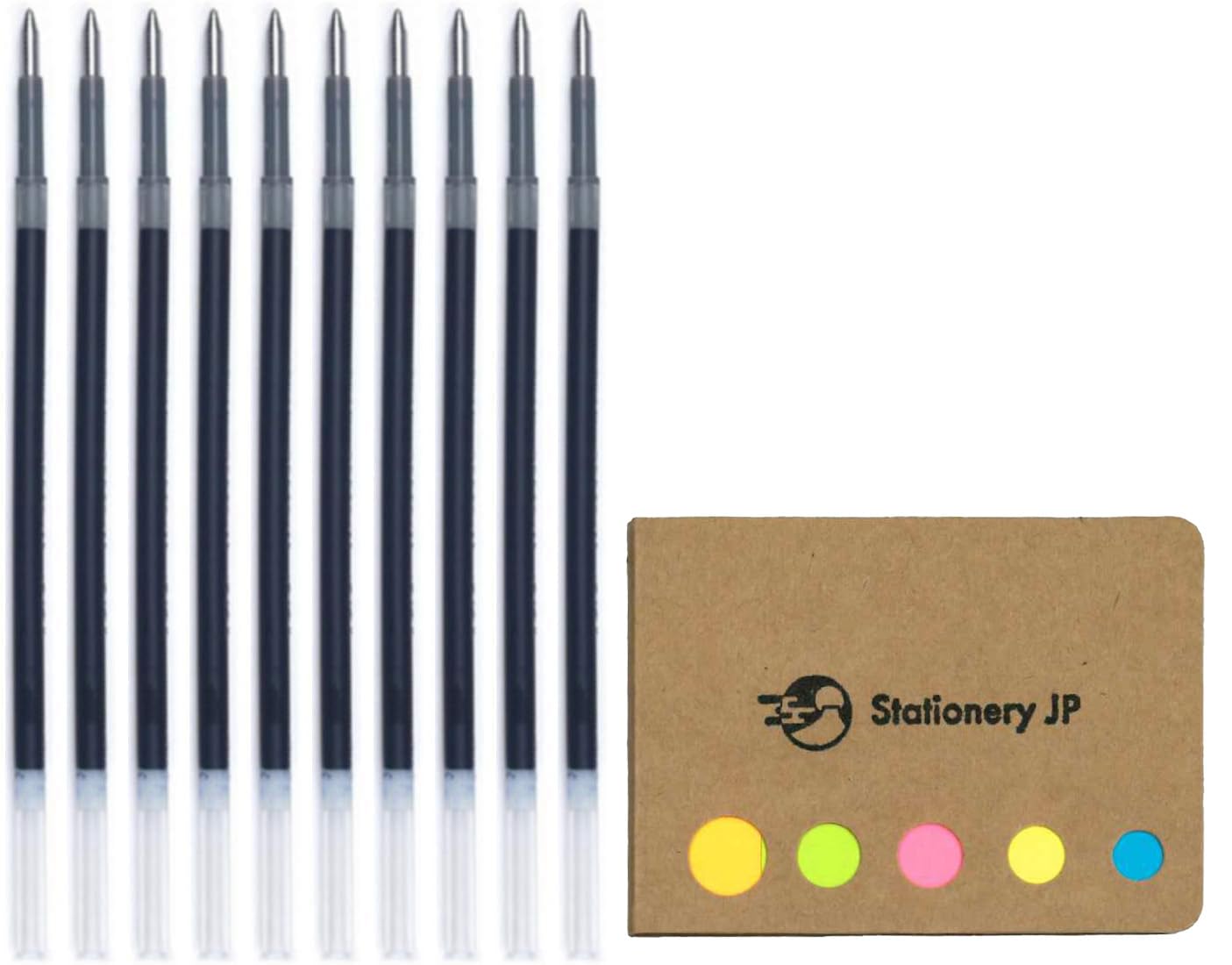 Pilot Acroball Advanced Ink Refill For Acroball Retractable Ballpoint Pens, Fine Point 0.7Mm, Blue Ink, 10-Pack, Sticky Notes Va