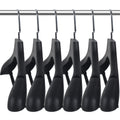 DEDU Plastic Extra Wide Shoulder Suit Hangers for Men 30 Pack Width 17.7'', Black Sweater Hangers no Shoulder Bump Non Slip for 