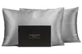 Fishers Finery 30Mm 100% Pure Mulberry Silk Pillowcase Set, Good Housekeeping Quality Tested (Silver, Queen, 2 Pack)
