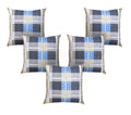 Aerohaven Set Of 5 Decorative Hand Made Pure 100% Cotton Throw/Pillow Cushion Covers  16 X 16 Inches (Gray)