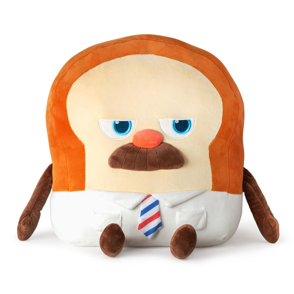 TOYTRON Bread Barbershop Bread Plush, Soft Food Stuffed Animals 10', Cute Funny Pillows Dolls Plushies for Cuddling, Home Room 