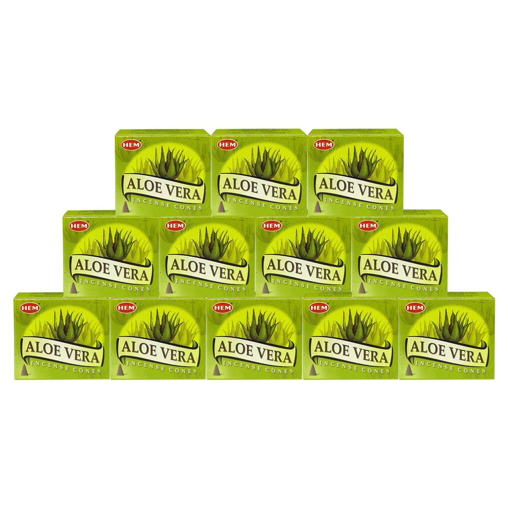 Aloe Vera Incense Cones And Cone Incense Burner Bundle Insence Insense Hem Incense
