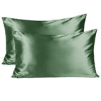 Yanibest Satin Pillowcase, Silk Pillow Cases For Hair And Skin With Zipper, Queen Pillow Cases Set Of 2 For 20'X30', Exquisite Packaging For Women Men
