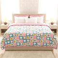 Hemakas Clothings 220 Gsm 100% Cotton Microfibre Reversible Comforter Ac Blanket For Summer/Winter/Quilt Soft Breathable Floral 