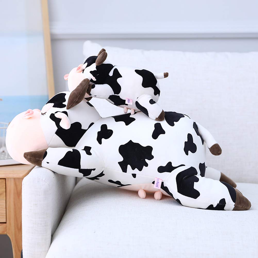 Jensquaify Cow Pillow, Cow Stuffed Animals Plush Toys Gifts For Kids, 23.6'