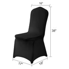Algaiety Spandex Chair Cover,12Pcs,Chair Covers,Living Room Chair Covers,Removable Chair Cover Washable Protector Stretch Chair Cover For Party, Banquet,Wedding Event,Hotel(Black)