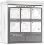 Hospitology Products Mattress Encasement - Zippered Bed Bug Dust Mite Proof Hypoallergenic - Sleep Defense System - Full Xl - Wa