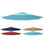 Simple Deluxe 9' Patio Outdoor Table Market Yard Umbrella Replacement Top Cover With 8 Ribs, 9Ft Canopy, Turquoise Canopy (Replacement Canopy Only Fits 9 Ft 8 Ribs Patio Umbrella)