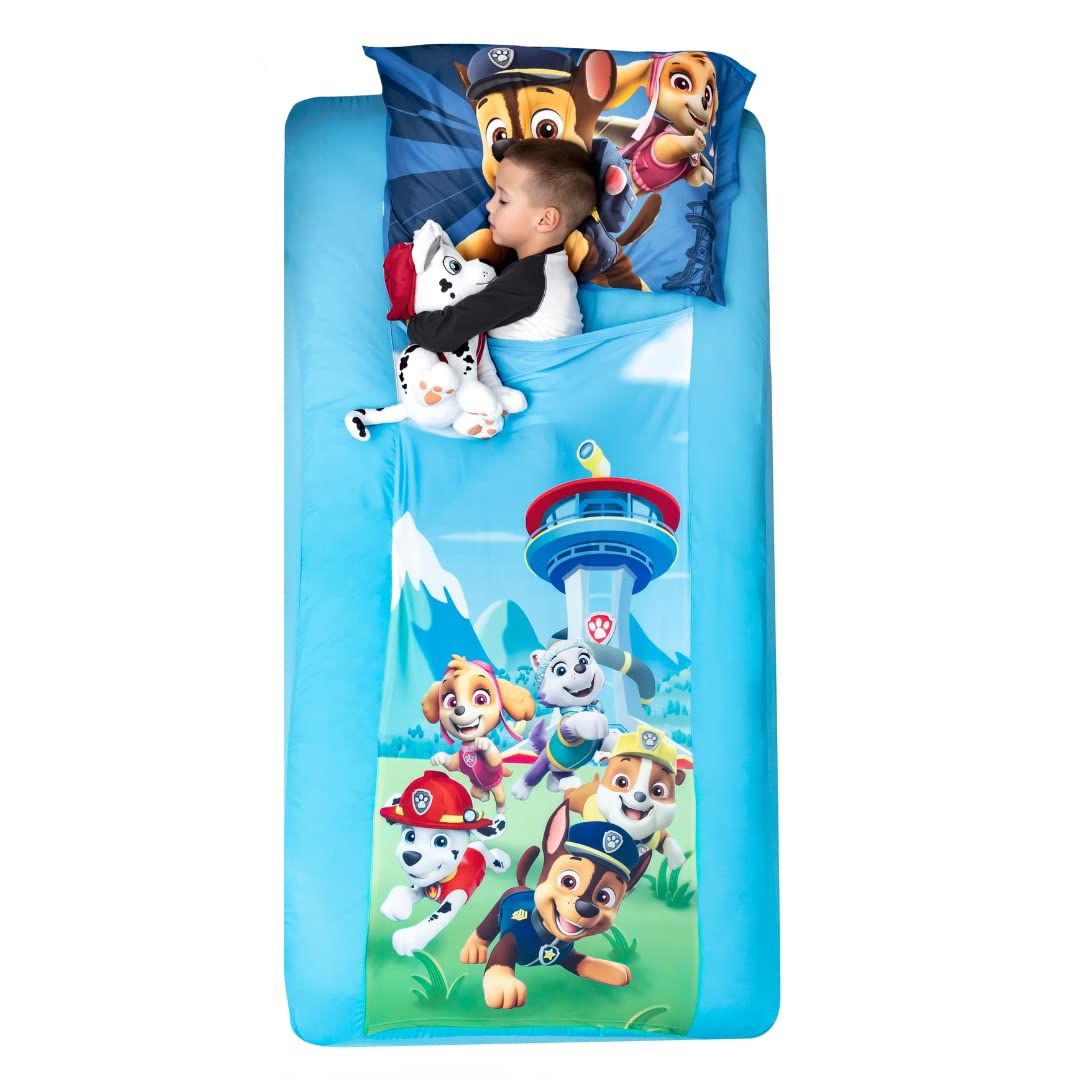 Paw Patrol Kids Bedding Super Soft Compression Snuggle (Tm) Sheets, Twin, (Official Nickelodeon Product) By Franco