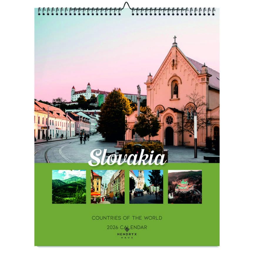 Slovakia 2026 Wall Calendar - Scenic Photography, 12-Month Planner, 8.5x11 Inches, January to December - Holiday Gift Idea