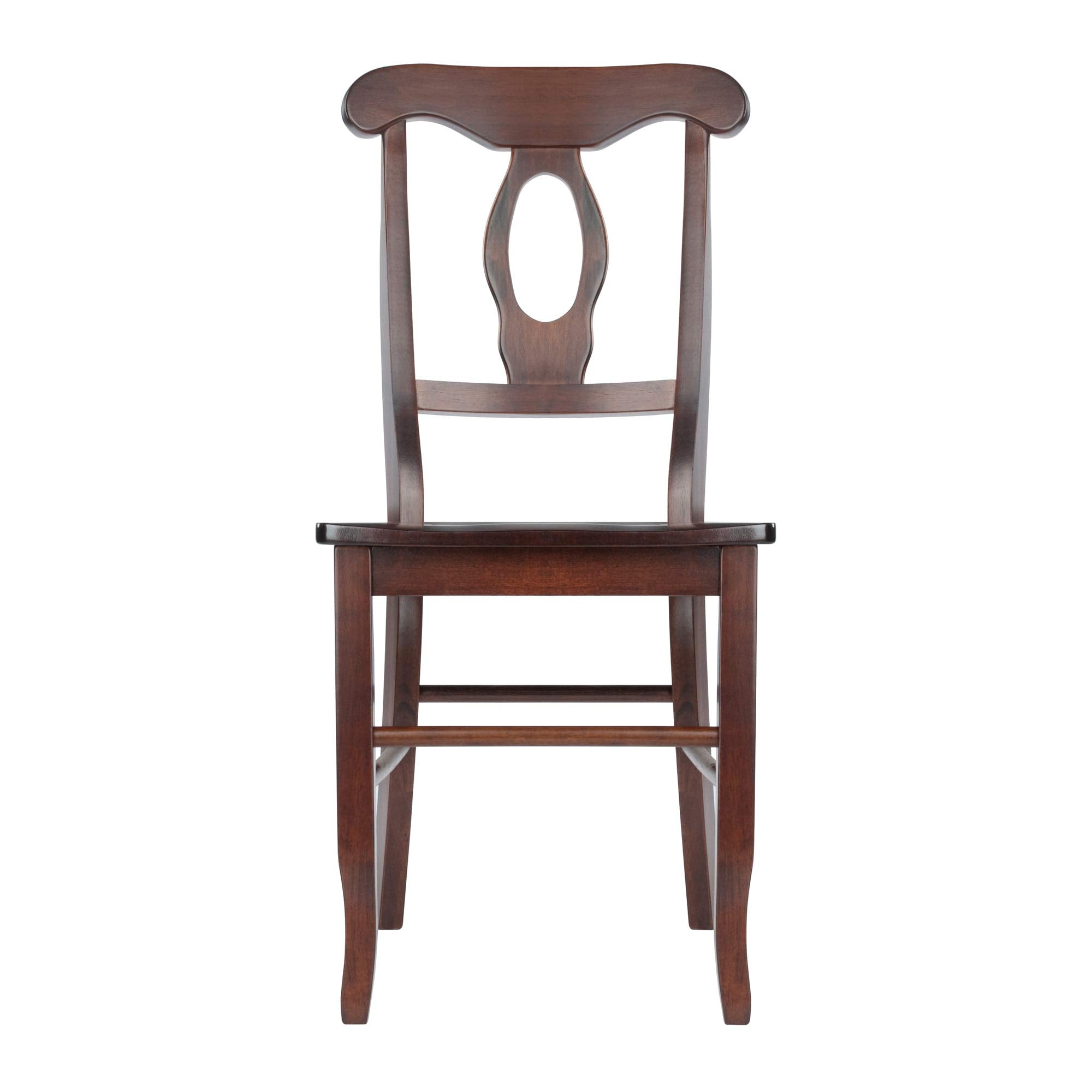 Winsome Renaissance 2-pc Dining Chair Set, Key hole back, Walnut