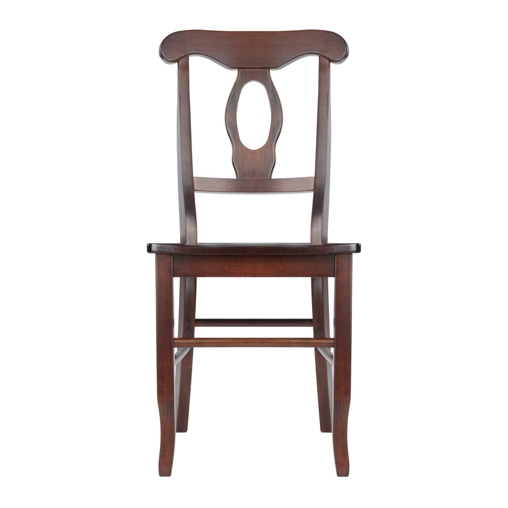 Winsome Renaissance 2-pc Dining Chair Set, Key hole back, Walnut