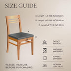 Searchi Stretch Dining Chair Seat Covers Set Of 8, Soft Removable Washable Seat Covers For Dining Chairs, Dining Room Seat Cover Slipcover Protector (Rear-Covered, Beige)
