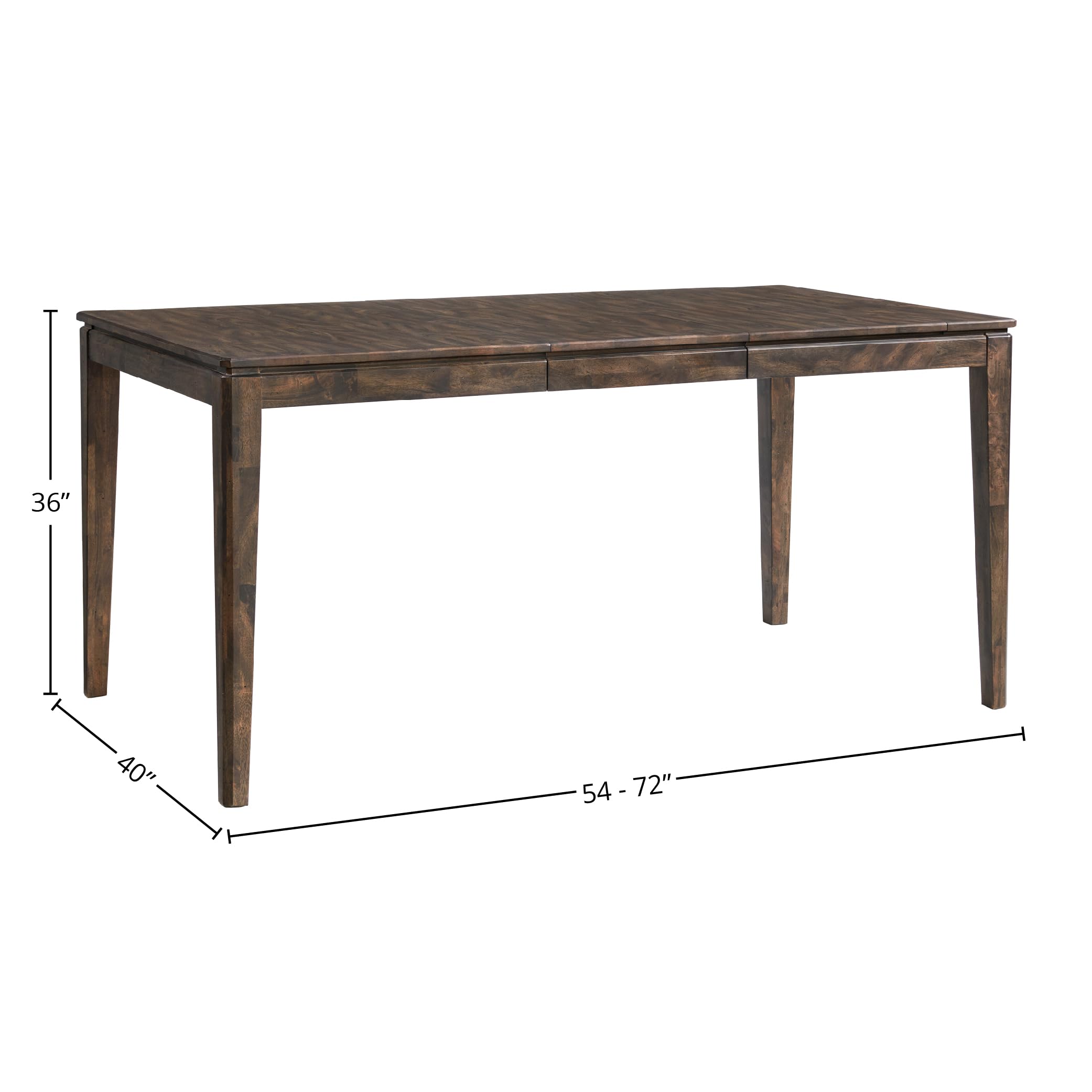 Intercon Kauai 40 x 54-72 Butterfly Leaf Counter Convertible Dining Table, Brown