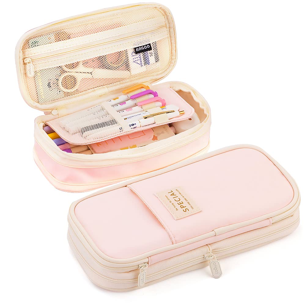 Mamunu Expandable Pencil Case With Compartments, Large Capacity Pencil Cases Pencil Bag Pouch Office School, Portable Pencil Cas