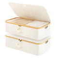 StorageWorks 7 Low Profile Underbed Storage Containers with Bamboo Frame