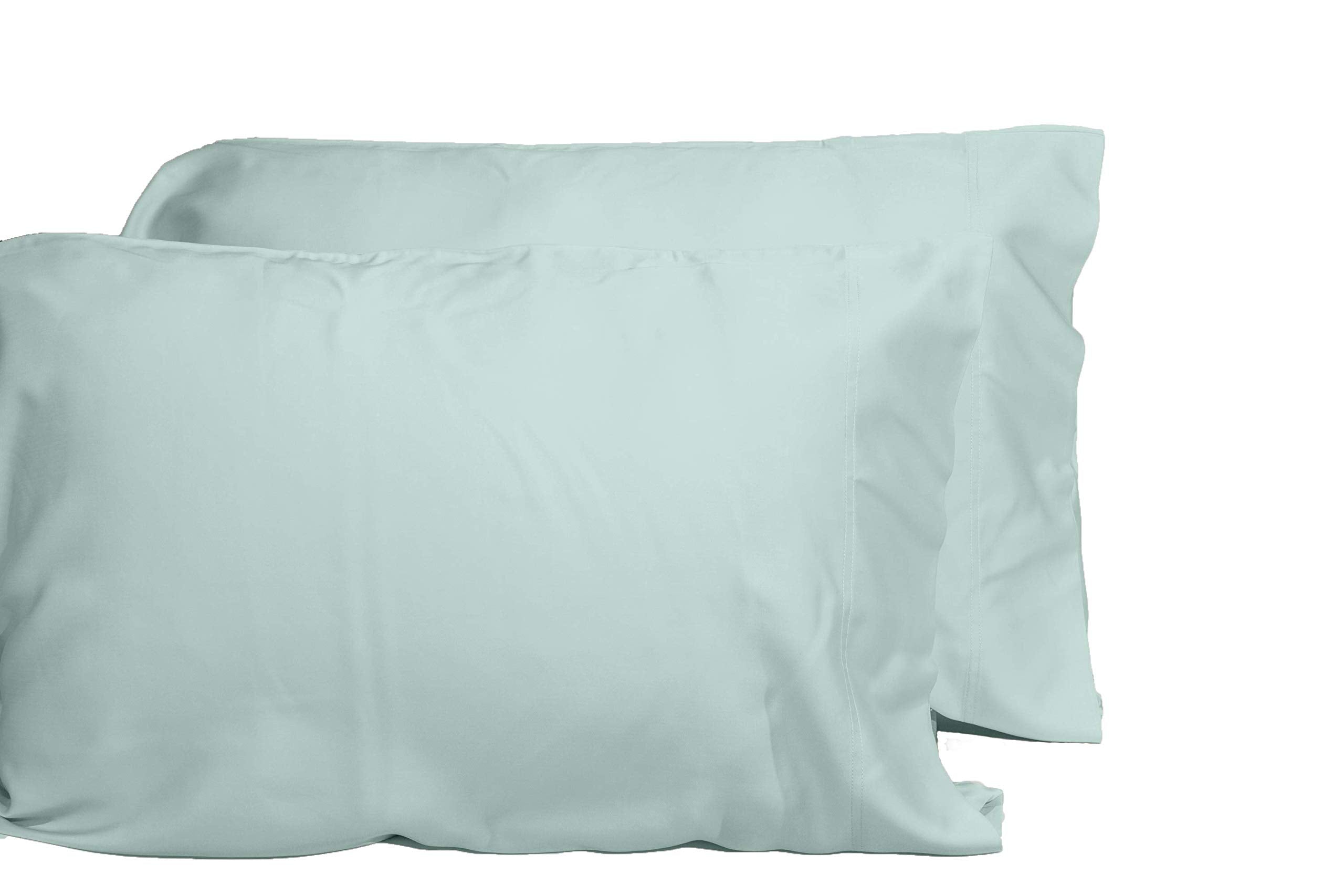 DTY Bedding Luxuriously Soft 100% Viscose Derived from Bamboo 2-Piece Pillowcase Set, Oeko-TEX Certified - King Pillowcases, Sea
