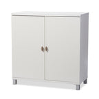 Baxton Studio Marcy Modern & Contemporary Wood Entryway Handbags or School Bags Storage Sideboard Cabinet, White