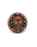 Puka Creations Sugar Skull Compact Mirror Make Up Mirror for Women Skull Gifts (Red Skull)