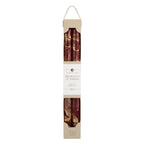 Pure White With Gold By Northern Lights 12 Decorative Tapers (2 Pack)