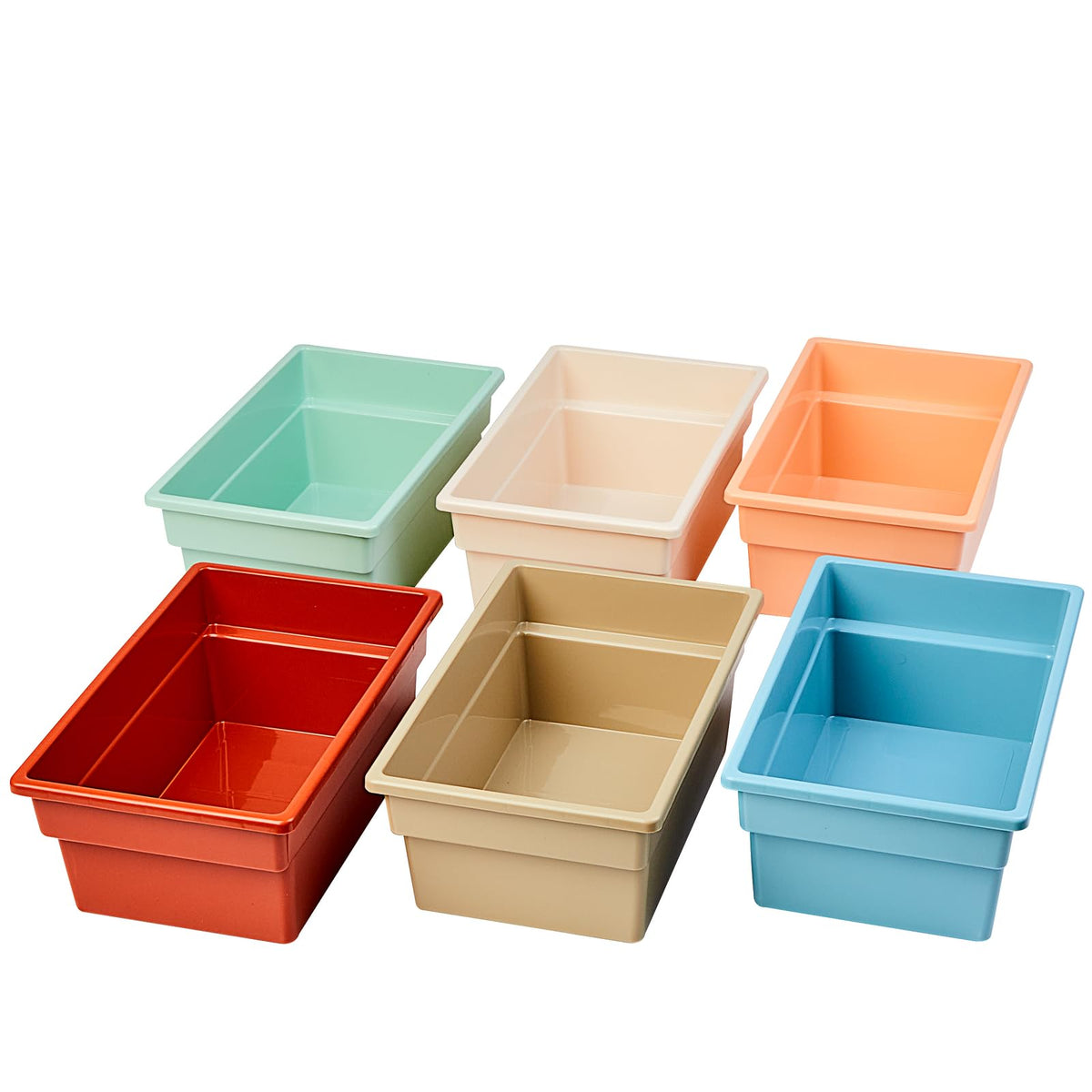 Really Good Stuff All Purpose Bins  Boho 6 Pack