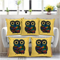 Bmrgifts Soft Fabric Decorative Designer Printed Cushion Cover Decorations For Sofa Living Room 12 X 12 Inch Set Of 5 Multi (Cc6