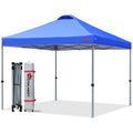 Mastercanopy Durable Ez Pop-Up Canopy Tent With Roller Bag (10X10, Blue)