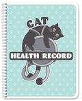 Bookfactory Cat Journal/Cats Health Record Book/Vet Logbook/Health Notebook/Pet Medical History Log Tracker - 100 Pages, 8.5' X