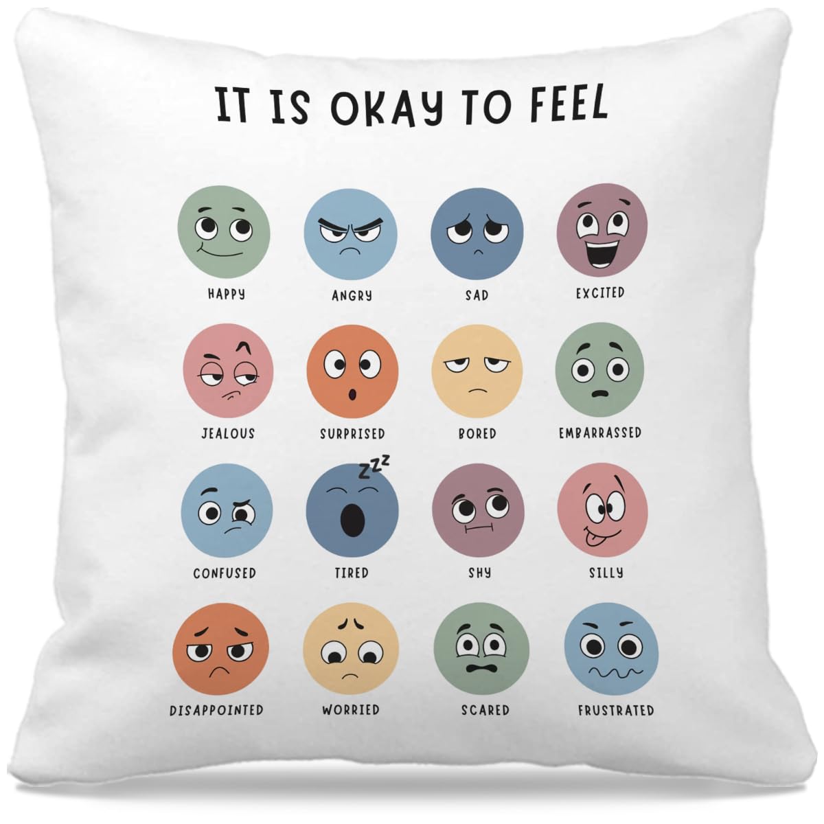 Nogrit Counseling Office Must Haves Pillow Cover, Calming Corner, Mental Health Pillowcase Decor For Home Kids,Mental Health Cou