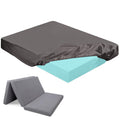HunnmingRe 2-3 Inch Mattress Topper Cover (Only Cover) Memory Foam Protector Microfiber Memory Foam for Latex Mattress Topper Ge
