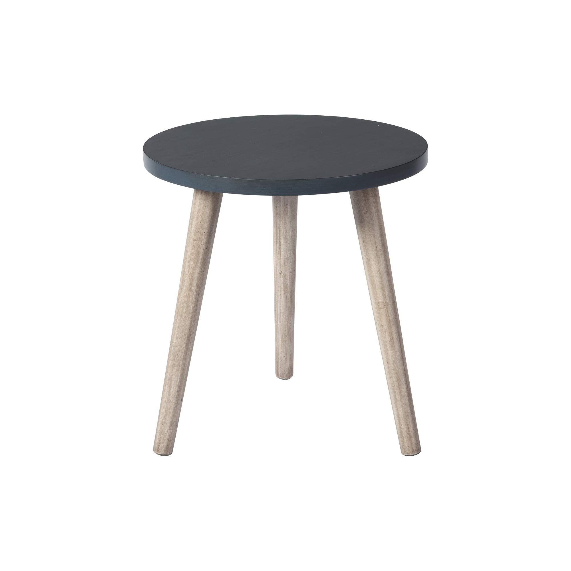 Benjara Wooden Accent Table with Splayed Legs Support, Black