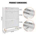 Vevor Shoe Storage Cabinet For Entryway, 31.5' D X 9.4' W X 47.3' H, Wood