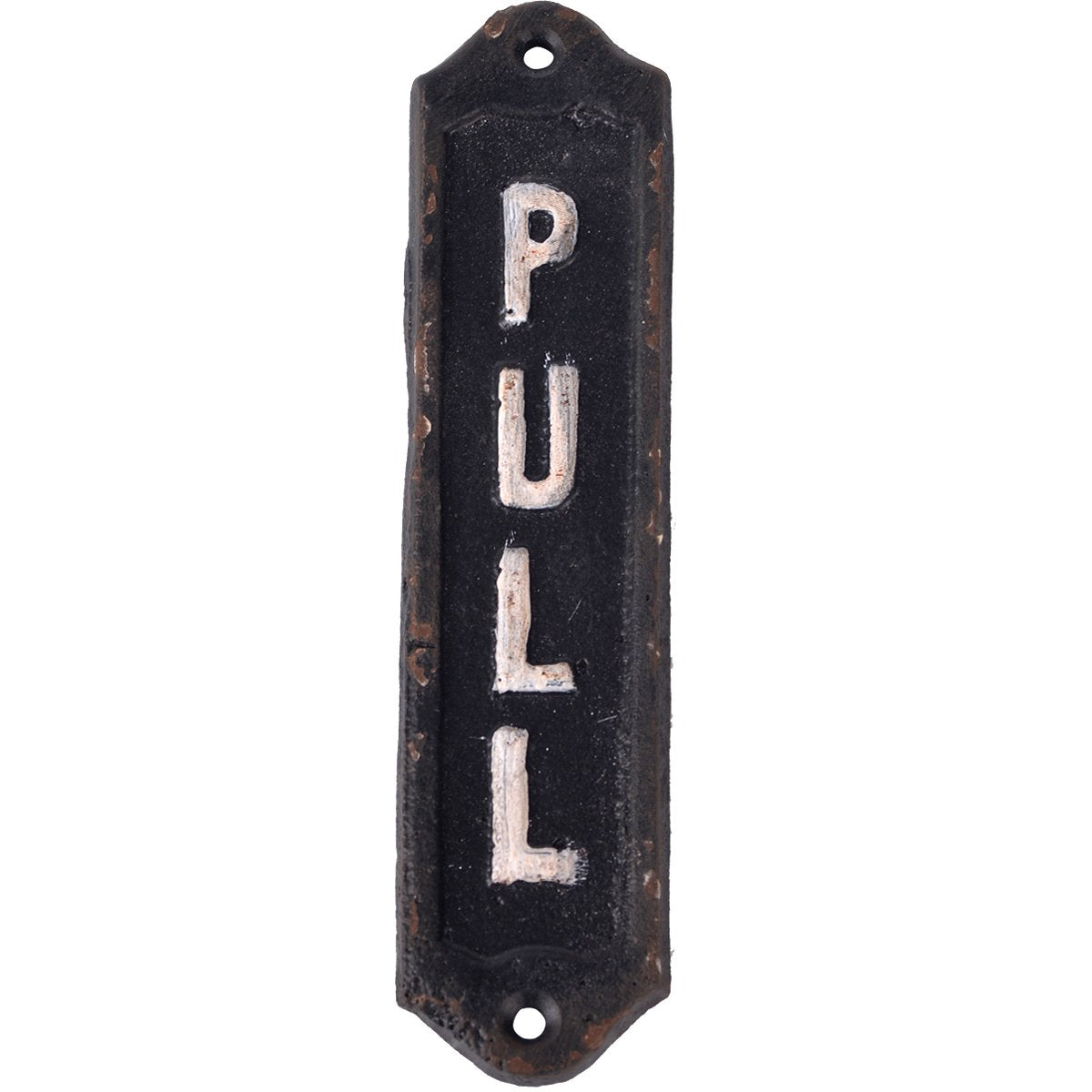 Nikky Home Pull Door Sign Plate Metal Cast Iron Vertical Signs Store Home Cafes Shops Business Office Farmhouse Antique Retro Ha