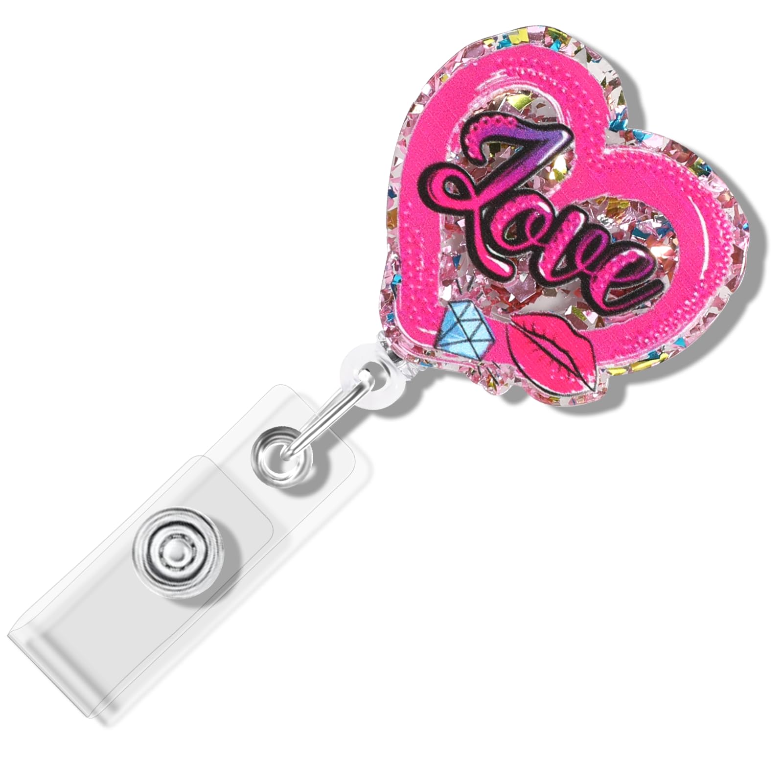 Namifin Retractable Badge Holder Retractable Badge Reels Lightweight Badge Reel With Id Clip For Nurse, Work, Office Workers, Nu