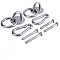 Hammock Hanging Hook Kit, Load Capacity 1400 lb, Stainless Steel Round Mount Pads, Spring Snap Hooks, Lag Screws Set for Hammock