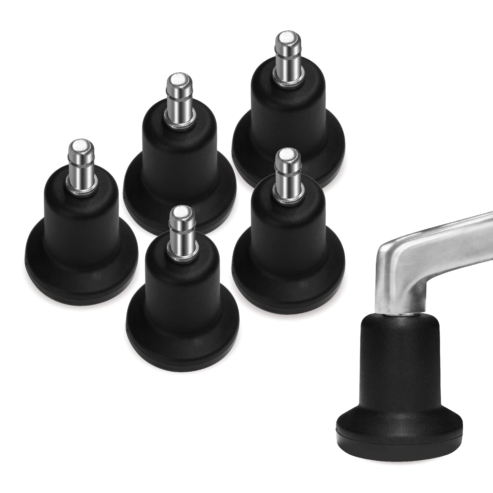 AXL Chair Glides to Replace Casters, 2.4 inch (61mm) Office Chair Glides, Office Chairs Stationery Office Replacement Chair With