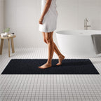 MAYSHINE Plush Shaggy Chenille Bath Mat | Extra Soft, Super Absorbent, Non-Slip Bathroom Rug | Fluffy Microfiber, Area Rug for B